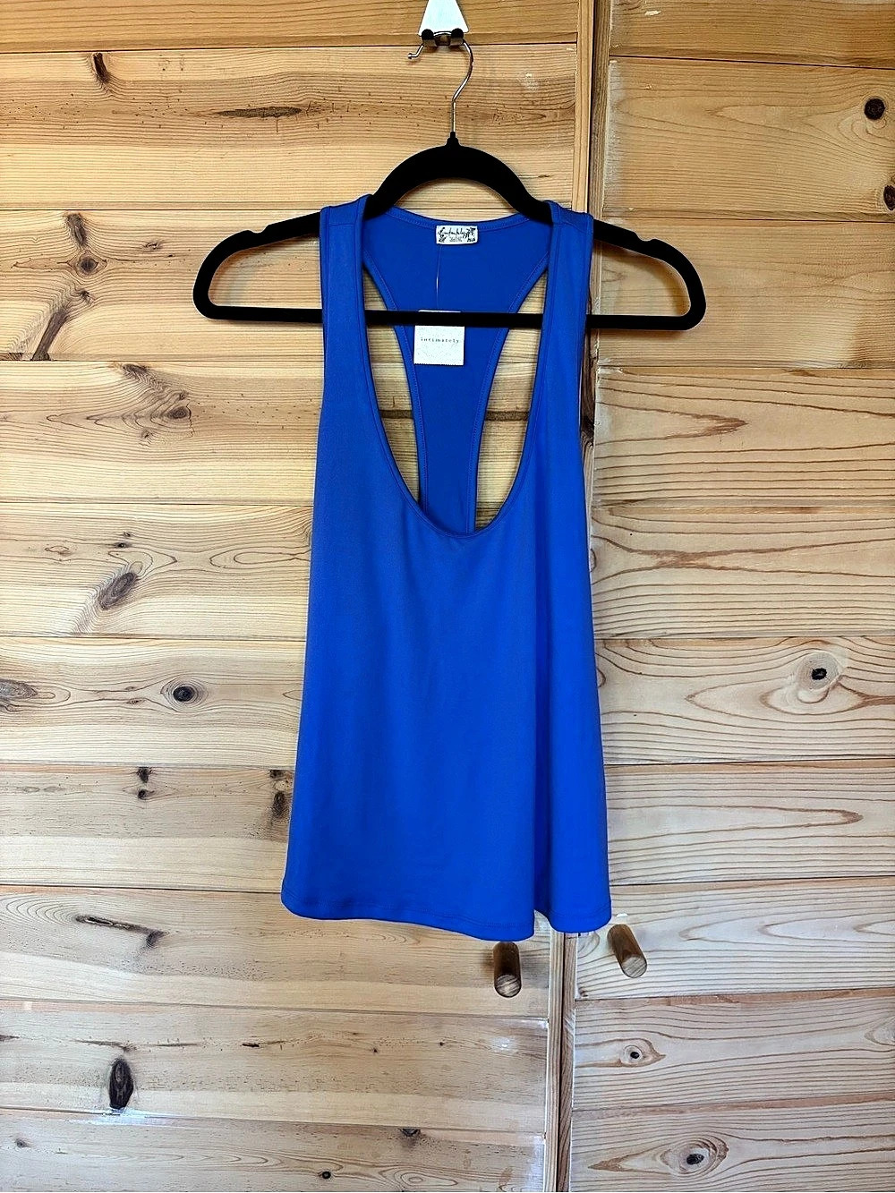 Free People Blue Every Day Racerback Tank Top NWT